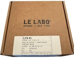 Le Labo-Lys 41 Unisex EDP Spray 3.4oz/100ml Authentic &Sealed 2023 Batch NIB